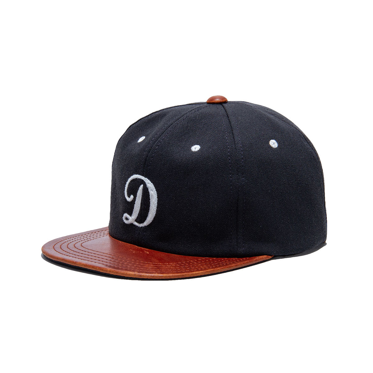 2 TONE LEATHER COTTON CAP - Navy – THE H.W.DOG&CO